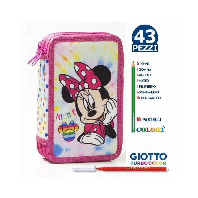 ASTUCCIO TRIPLO MINNIE LOVELY 18+18 GIOT EAN 5205698622526 INGROSSO ASTUCCI SCUOLA