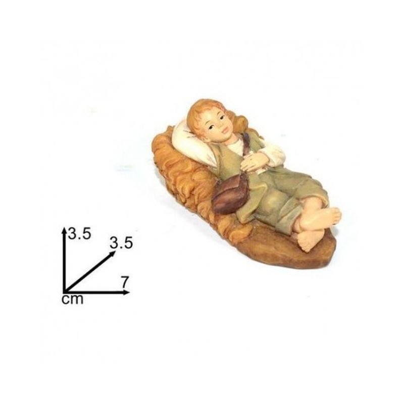 PASTORELLO SDRAIATO 7CM EAN 8033113240447 INGROSSO PERSONAGGI PER IL PRESEPE E ANIMALI