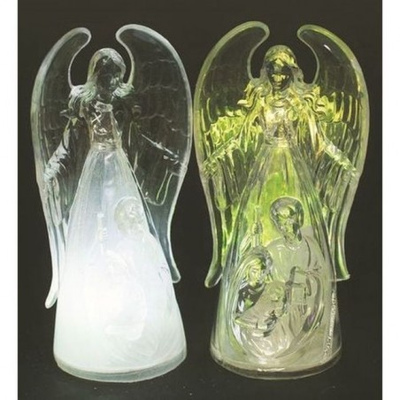 ANGELO ACRILICO CM.13H TRASP. C/NATIVITA EAN 8019959748057 INGROSSO ARTICOLI DECORAZIONI NATALIZIE