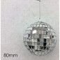 PALLA DIAMANTE 80 MM SILVER EAN 8015361936303 INGROSSO PALLINE DI NATALE E PUNTALI