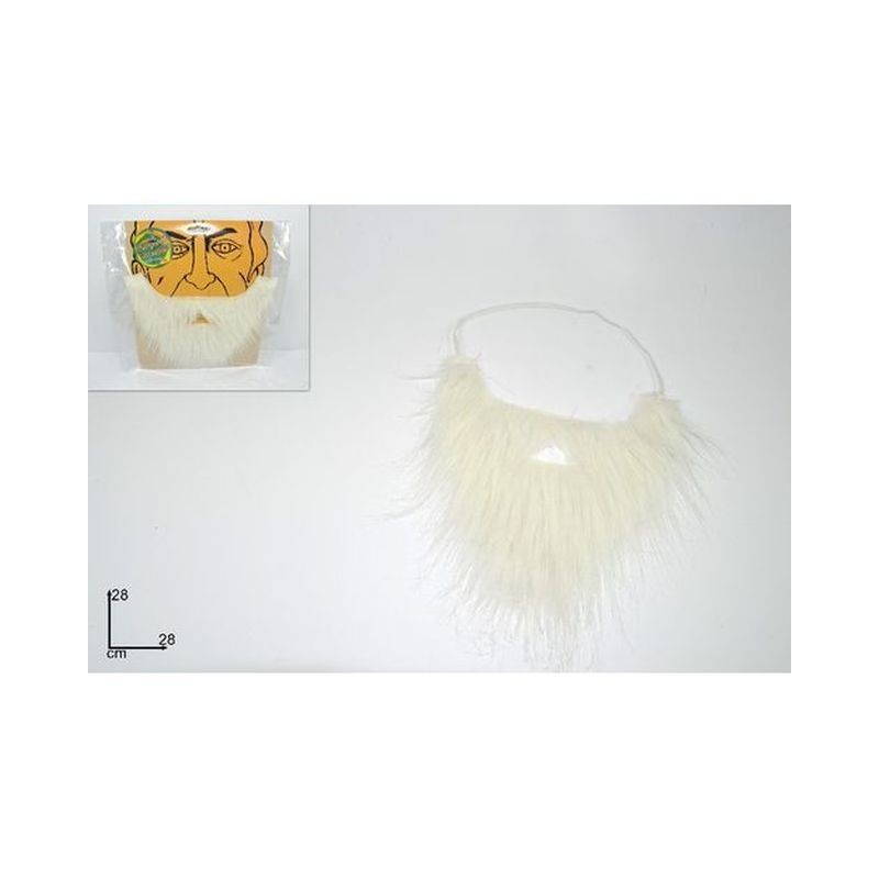BARBA FINTA BIANCA EAN 8033113371196 INGROSSO PARRUCCHE E BARBE DI CARNEVALE