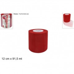 INGROSSO SAN VALENTINO ROTOLO ORGANZA 12CM X 100YARD ROSSO 8034048301197 INGROSSO ARTICOLI DA BOMBONIERE