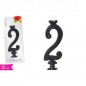 CANDELA NUMERO 2 12CM NERA EAN 8055329091880 INGROSSO CANDELE COMPLEANNO
