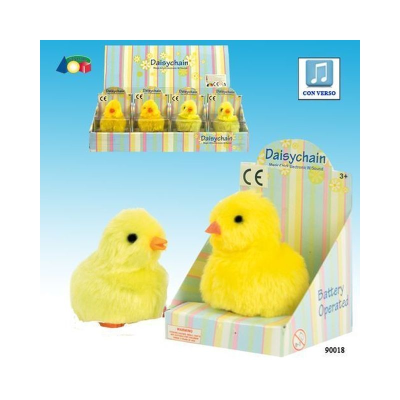 PULCINO 8X11X7CM -NON FUNZIONANTE- EAN 9316341515617 INGROSSO PELUCHE PASQUALI