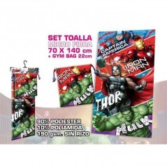 INGROSSO ARTICOLI MARE TELO MICROFIBRA C/BORSA REGALO AVENGERS 8435333875261 INGROSSO ARTICOLI ESTIVI