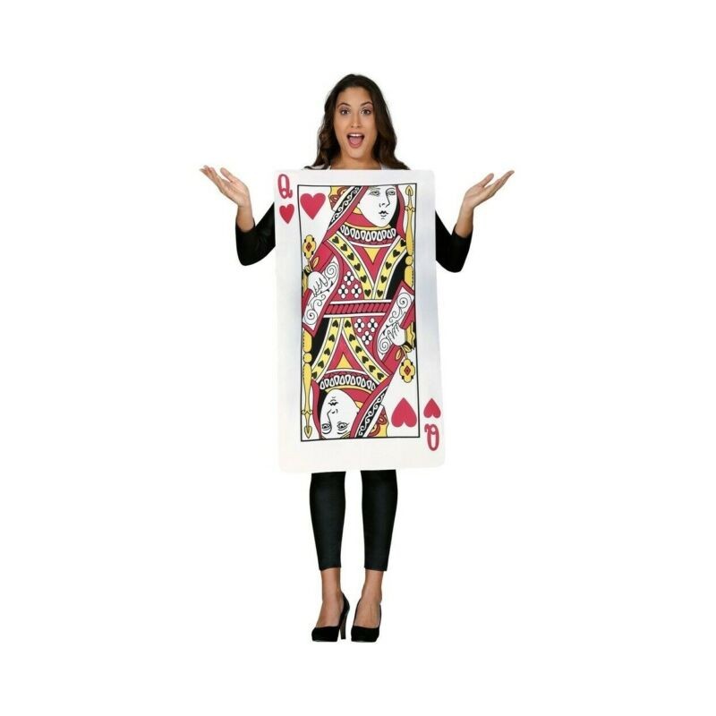 COSTUME ADULTO CARTA REGINA DI CUORI T.U EAN 8434077807804 INGROSSO COSTUMI CARNEVALE ADULTI