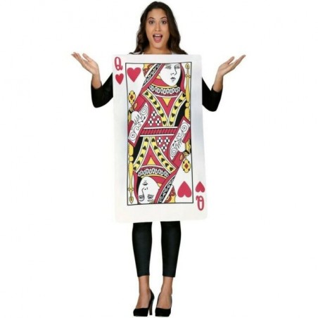 COSTUME ADULTO CARTA REGINA DI CUORI T.U EAN 8434077807804 INGROSSO COSTUMI CARNEVALE ADULTI