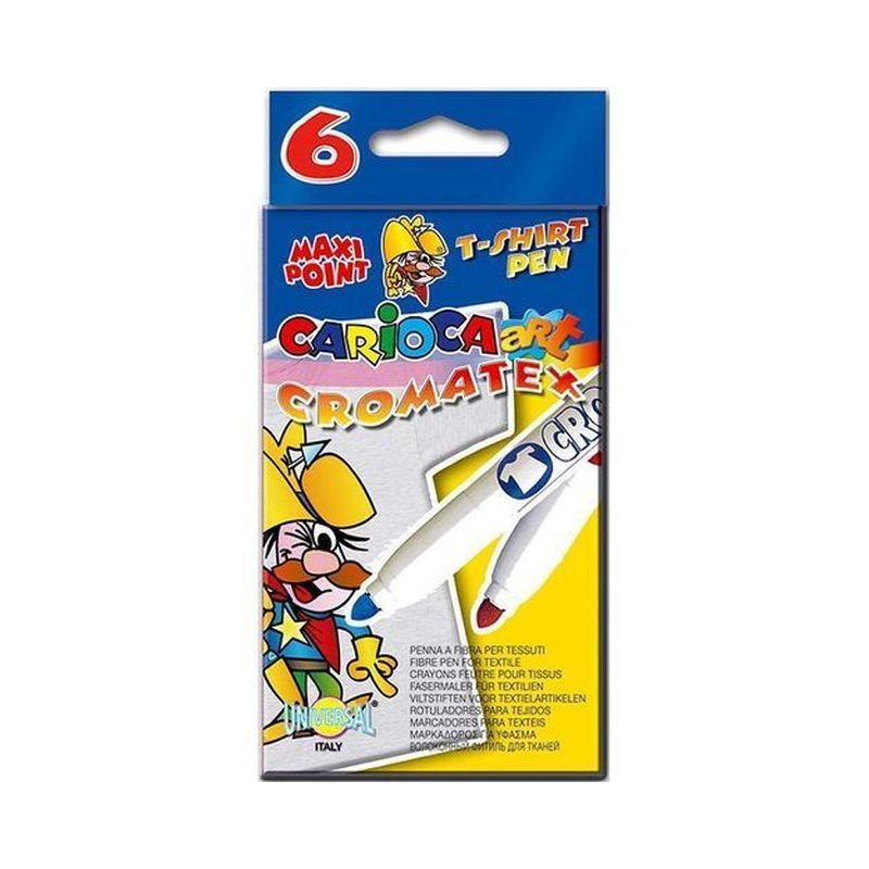 CARIOCA CROMATEX 6PZ 32,2X37,3X22,6CM EAN 8003511409562 INGROSSO PENNARELLI