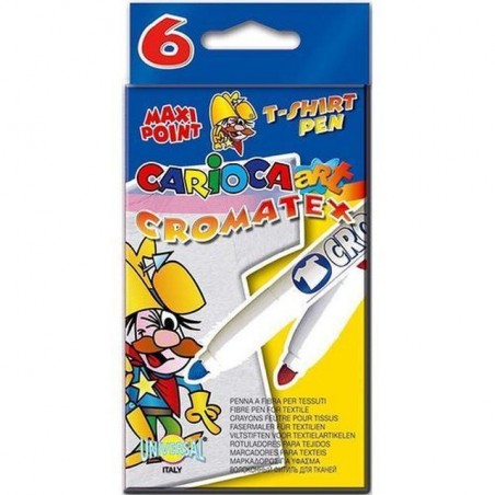 INGROSSO CARTOLERIA CARIOCA CROMATEX 6PZ 32.2X37.3X22.6CM SCATOLA IN CARTONE CON APPENDINO 8003511409562 INGROSSO PENNARELLI MAT