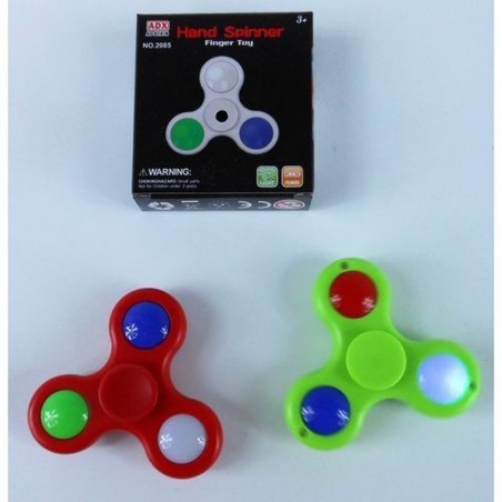 INGROSSO GIOCATTOLI SPINNER PLASTICA C/LUCE 7X7.5CM +3ANNI 8010362437118 INGROSSO OFFERTA GIOCATTOLI