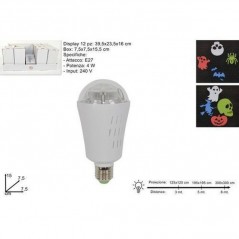 INGROSSO HALLOWEEN LAMPADINA PROIETTORE LED HALLOWEEN E27 4W 240V 15X7.5X7.5CM 8033113694998 INGROSSO ARTICOLI DI HALLOWEEN