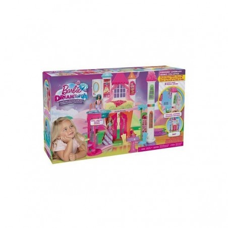 INGROSSO GIOCATTOLI BARBIE DREAMTOPIA CASTELLO CANDITO +3A 38X63.5X16.5CM - MATTEL 0887961424669 INGROSSO BAMBOLE E ACCESSORI