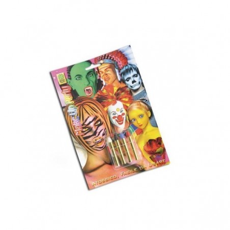 BLISTER 4 MATITE COL. ASS. EAN 8004761070380 INGROSSO TRUCCHI PER HALLOWEEN