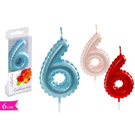 INGROSSO FESTA E PARTY CANDELA N. 6 ASS. 8055329327149 INGROSSO ARTICOLI PER FESTE CANDELE COMPLEANNO