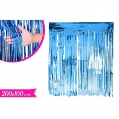 INGROSSO FESTA E PARTY TENDA DECORATIVA 200X100CM AZZURRO 8055329318147 INGROSSO ARTICOLI PER FESTE FESTONI PER PARTY