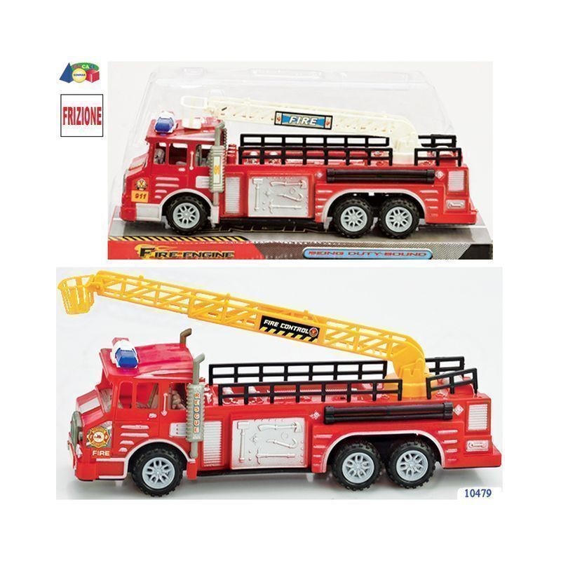 CAMION POMPIERI FRIZ. ASS IN CUPOLA EAN 8034094806998 INGROSSO MODELLINI AUTO A FRIZIONE