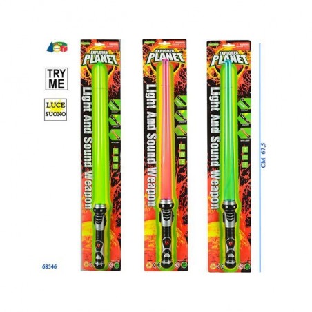 INGROSSO GIOCATTOLI SET SPADA SPAZIALE C/LUCI/SUONI COL.ASS. 8057438026104 INGROSSO GIOCHI E GIOCATTOLI