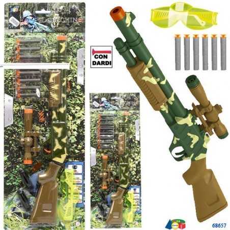 SET FUCILE MILITAREIL CECCHINO C/ DARDI EAN 8034094806882 INGROSSO GIOCHI DA EDICOLA