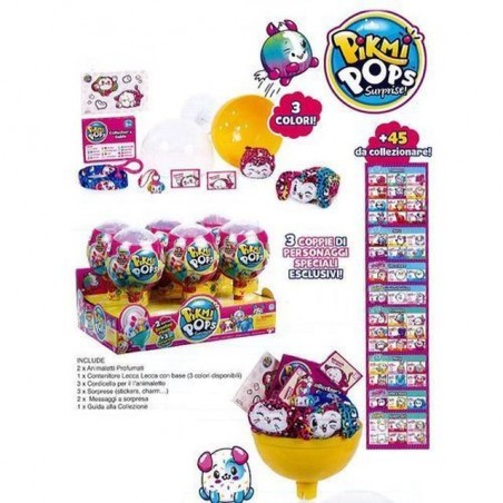 INGROSSO EDICOLA PIKMI POPS SURPRISE PACK 3 COLORI 10X3.5X4CM LECCA LECCA CON SORPRESE 8056379047667 INGROSSO GIOCHI E GIOCATTOL
