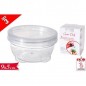 SET 3 BARATTOLI 0,17L IMPILABILI 9X5CM EAN 8032732236077 INGROSSO CONTENITORI PER ALIMENTI