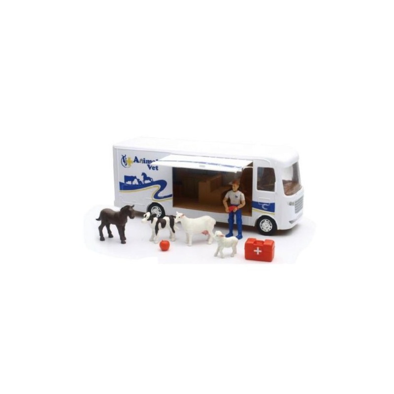 CAMPER CLINICA VETERINARIA 1:18 PLAY SET OPEN TOUCH BOX EAN 0093577376463 INGROSSO GIOCATTOLI IN SCATOLA
