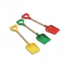 INGROSSO ARTICOLI MARE PALETTA 56CM MANICO IN LEGNO 3 COLORI AS ROSSO GIALLO VERDE MANIGLIA IN PLASTICA 8002936012104 INGROSSO A