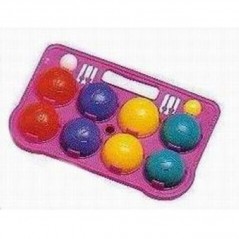 INGROSSO ARTICOLI MARE BOCCE VUOTE C/PORTA-BOCCE D.80 CM 4 COLORI ASS. CON 1PALLINO ROSSO INCLUSO 8002936013019 INGROSSO ARTICOL