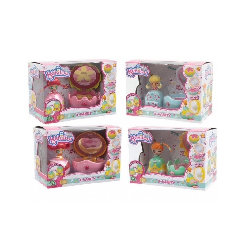 KEKILOU K-VANITY MINI PLAYSET 4 MODELLI EAN 8056379051244 INGROSSO GIOCATTOLI IN SCATOLA