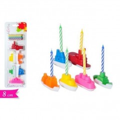 INGROSSO FESTA E PARTY CANDELE 12PZ BARCHETTE 8CM 8055329092252 INGROSSO ARTICOLI PER FESTE CANDELE COMPLEANNO