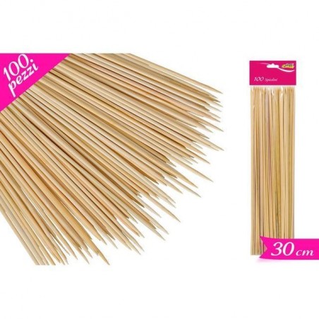 SPIEDINI BAMBOO 30CM 100PZ EAN 8055329152598 INGROSSO ACCESSORI CUCINA