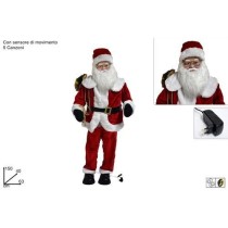 INGROSSO BABBO NATALE 150CM MUSICALE C/MOVIMENTO C/SENSORE