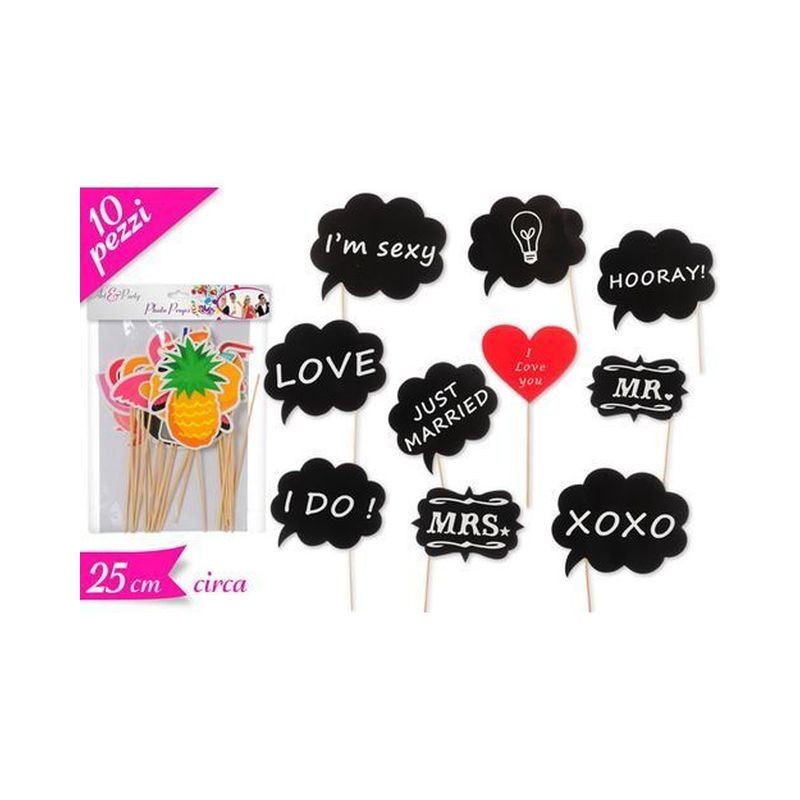 PROPS VIGNETTA 10PZ 25CM EAN 8055329192723 INGROSSO ARTICOLI PARTY USO TAVOLA