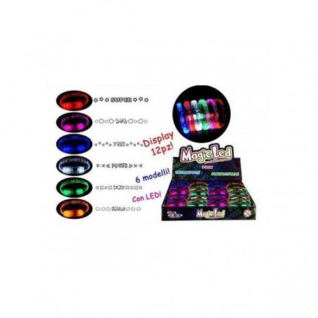 INGROSSO GIOCATTOLI BRACCIALETTO MAGIC A LED 6 ASSORTIMENTI 8007632268459 INGROSSO GIOCHI E GIOCATTOLI