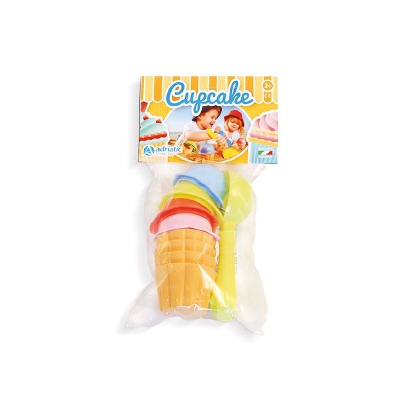 COPPETTE CUPKAKE PZ.4 D6CM L18CM +2ANNI EAN 8002936725004 INGROSSO GIOCHI MARE
