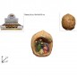 NATIVITA' NOCE 5CM 3 ASSORTIMENTI EAN 8033113310652 INGROSSO OGGETTISTICA NATALIZIA
