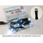 BOLLICINE DI LUCE LED 10PZ GHIACCIO EAN 8015361889678 INGROSSO LUCI NATALIZIE