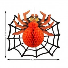 INGROSSO HALLOWEEN FESTONE RAGNO HALLOWEEN 43X39CM 8422259413004 INGROSSO ARTICOLI DI HALLOWEEN FESTONI E ADDOBBI HALLOWEEN
