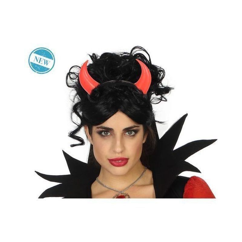 CORNA ROSSE DIAVOLO EAN 8422259576846 INGROSSO CAPPELLI E CERCHIETTI HALLOWEEN