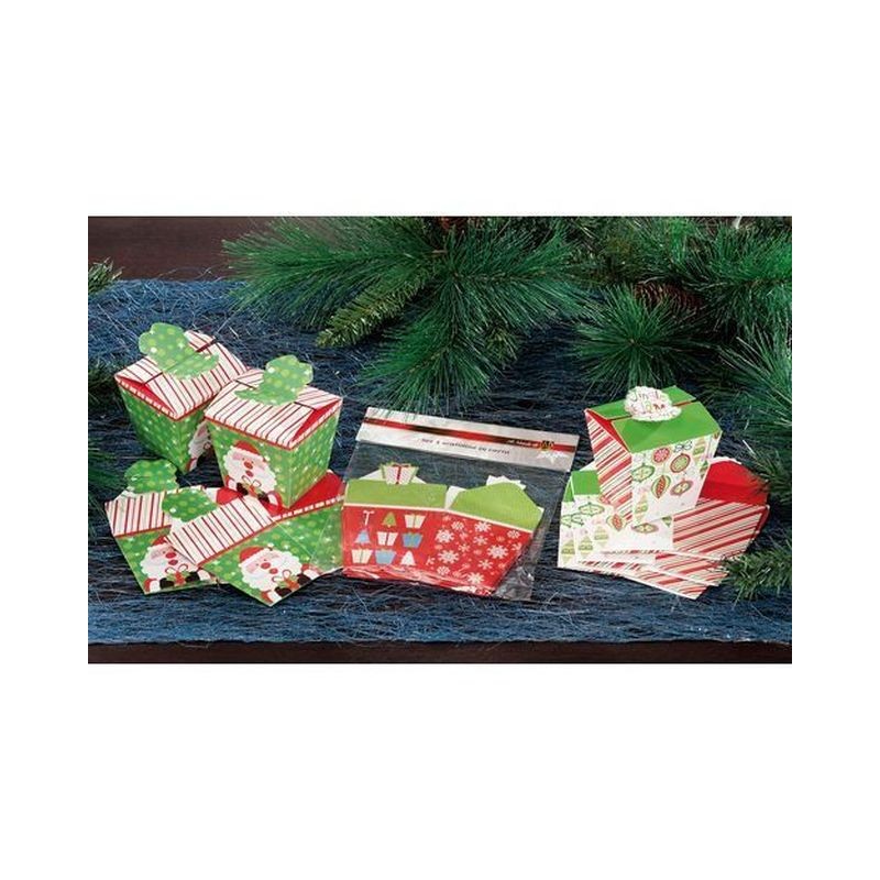 SET 4 SCATOLINE IN CARTA 8X9XH8CM ASS. EAN 8021785356368 INGROSSO ARTICOLI DECORAZIONI NATALIZIE