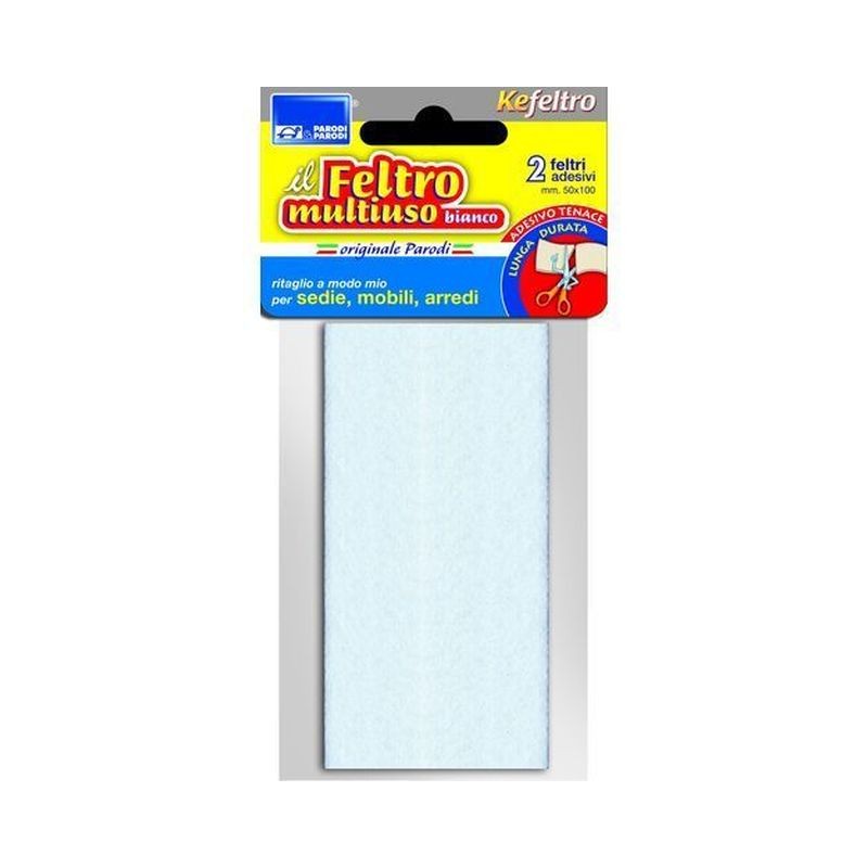 FELTRO MULTIUSO BIANCO 2PZ 50X100MM EAN 8000138014063 INGROSSO FELTRINI