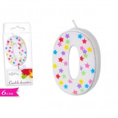 INGROSSO FESTA E PARTY CANDELA NUMERO 0 C/STELLE 8032732184729 INGROSSO ARTICOLI PER FESTE CANDELE COMPLEANNO