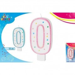 INGROSSO FESTA E PARTY CANDELA CM.13 NUMERO 0 8032732182558 INGROSSO ARTICOLI PER FESTE CANDELE COMPLEANNO