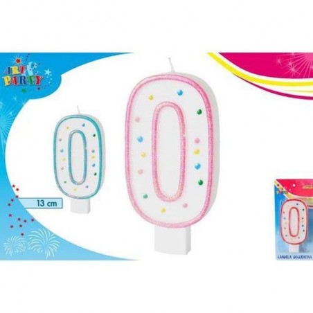 INGROSSO FESTA E PARTY CANDELA CM.13 NUMERO 0 8032732182558 INGROSSO ARTICOLI PER FESTE CANDELE COMPLEANNO