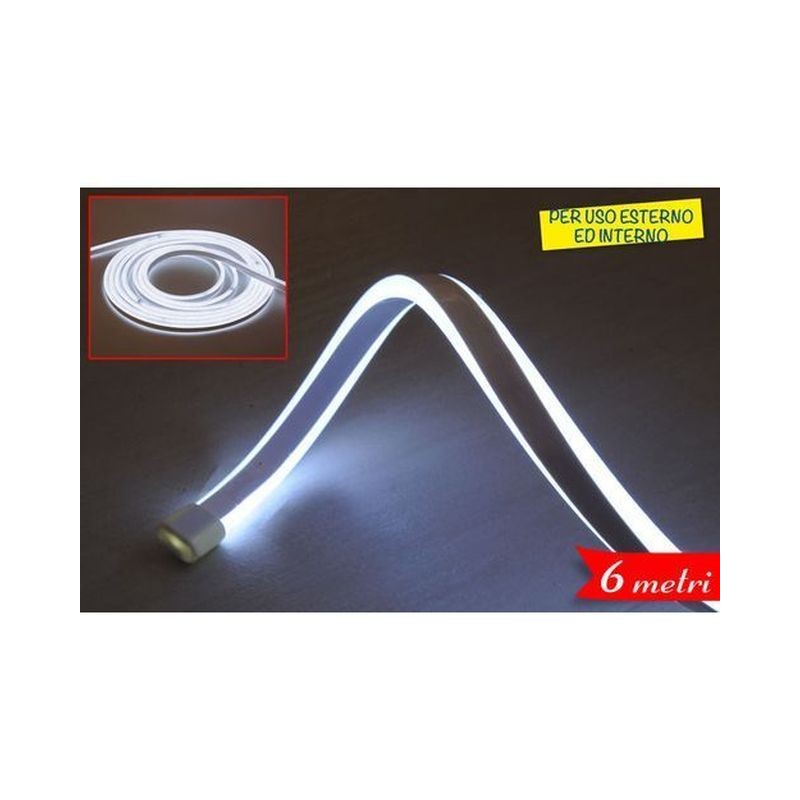 TUBO LUM. NEON LED 6M COL.GHIACCIO EAN 8055329149451 INGROSSO LUCI NATALIZIE