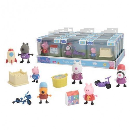 INGROSSO PEPPA PIG PERSONAGGIO + 1 ACCESSORIO 9.5X5X10CM - 6PERSONAGGI DA 5CM 5029736063818 INGROSSO GIOCHI E GIOCATTOLI