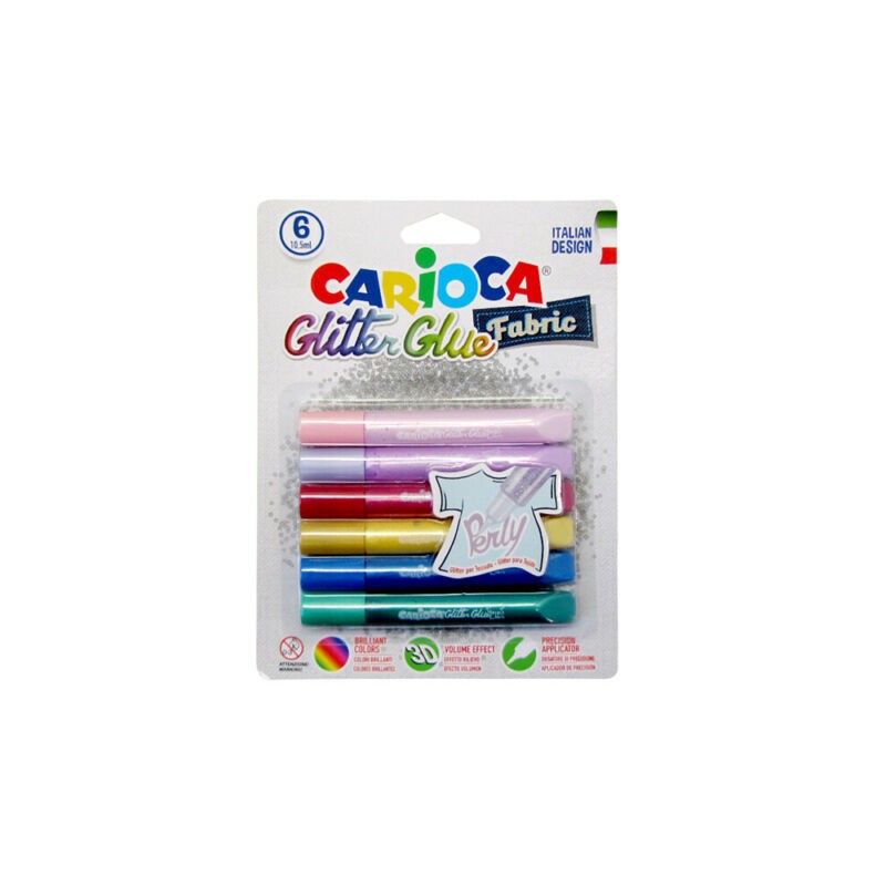 CARIOCA POP FABR. PAINTS SLICK BL.6PZ EAN 8003511421335 INGROSSO PENNARELLI