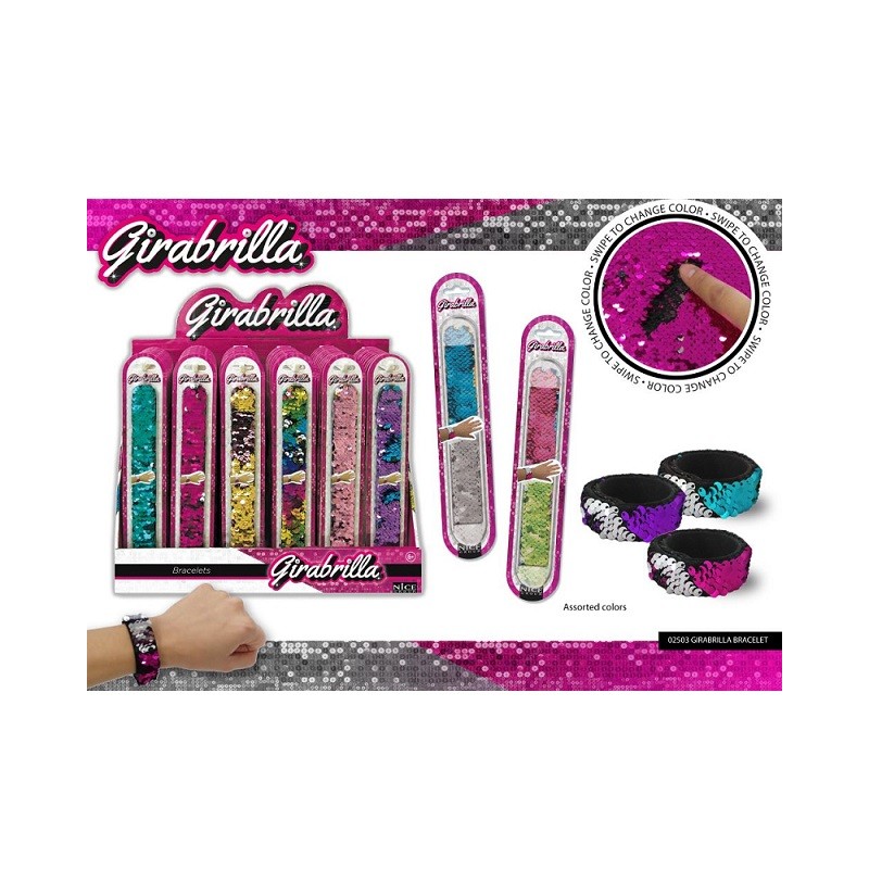 GIRABRILLA BRACIALETTI COLORI ASSORTITI EAN 8056779025036 INGROSSO GIOCATTOLI PER BAMBINE