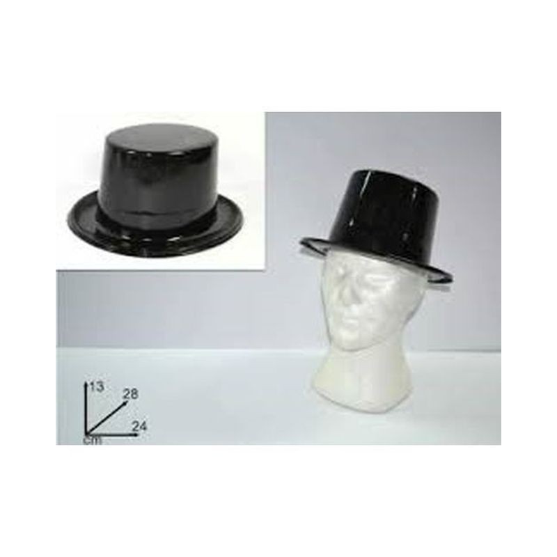 CAPPELLO CILINDRO NERO ART.HY-276B EAN 8033113372544 INGROSSO CAPPELLI E CERCHIETTI DI CARNEVALE