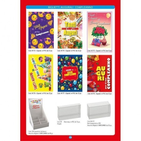 BIGLIETTI COMPLEANNO BU/13 ASS C.36.035 EAN 8052691500255 INGROSSO BIGLIETTI COMPLEANNO