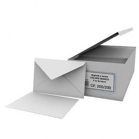 BIGLIETTI DA VISITA BIANCHI 200/200 F4 EAN 8033593059331 INGROSSO BUSTE E LETTERE